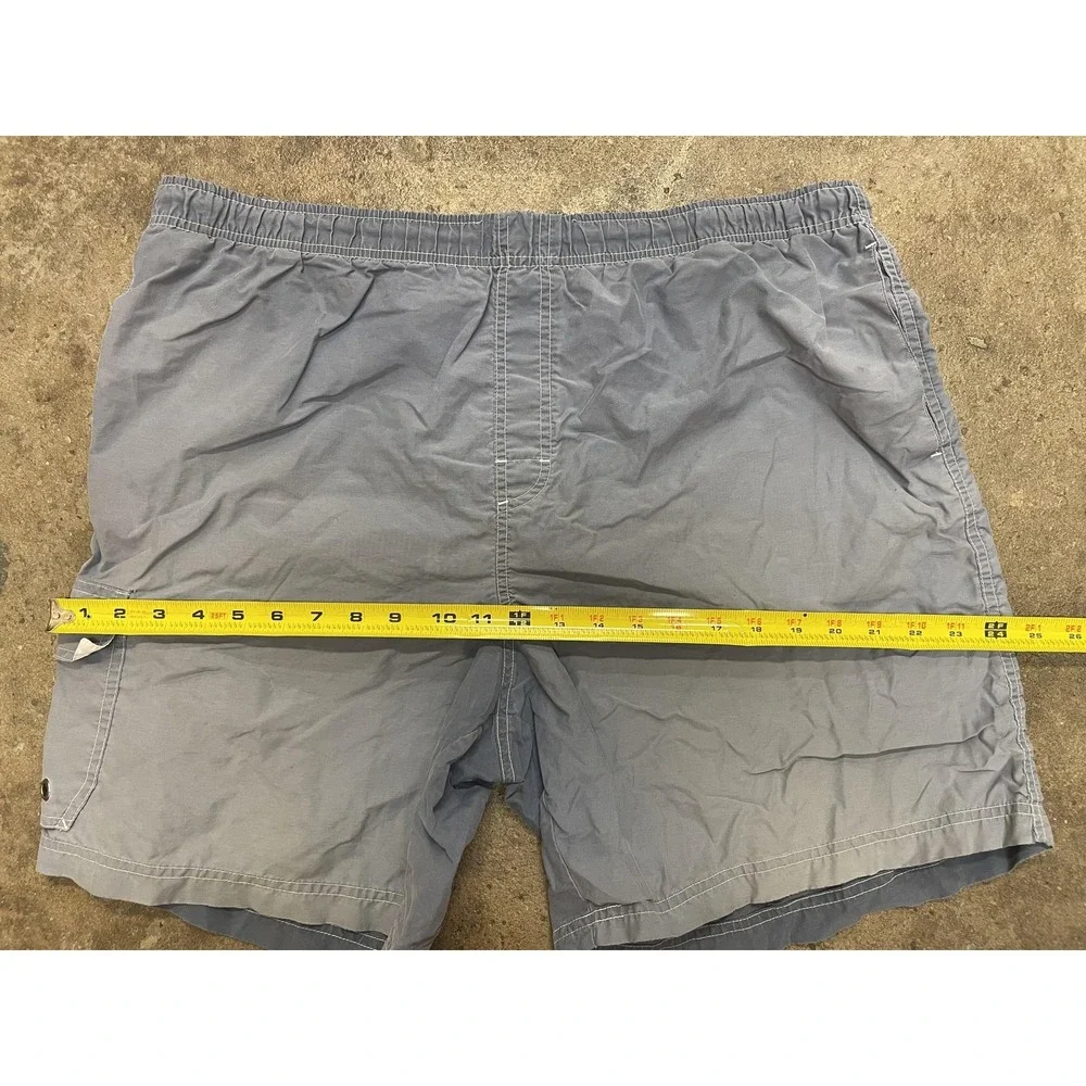 Old Navy Swim Trunks Mens Large Gray Cargo Pocket Mesh Liner Elastic Waist Beach